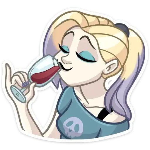 Sticker 🍷