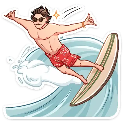 Sticker 🏄‍♀