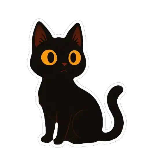 Sticker 🐈‍⬛