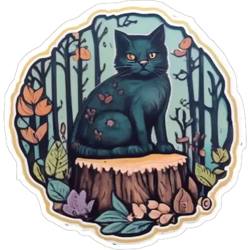 Sticker 🐈‍⬛