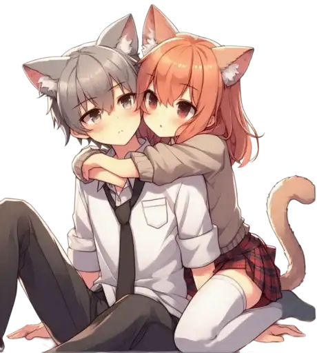 Anime cats love preview