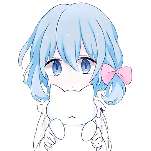 Голубая девочка preview