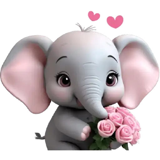 Милый слонёнок preview