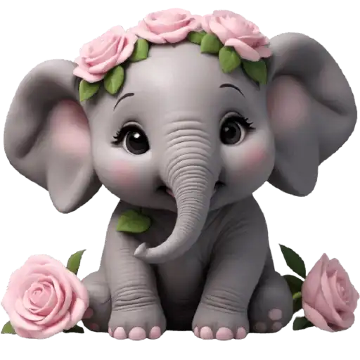 Милый слонёнок preview