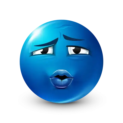 Blue emoji preview