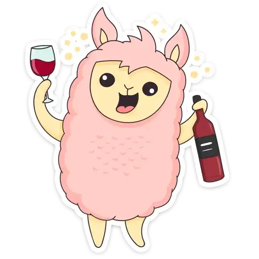 Sticker 🍷