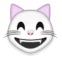 White cat emoji preview