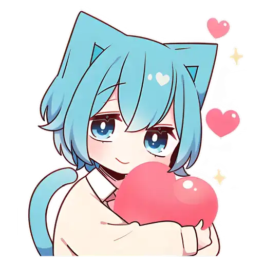 Голубой котик preview